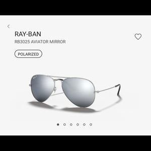 Ray-Ban RB3025 AVIATOR MIRROR Sunglasses
